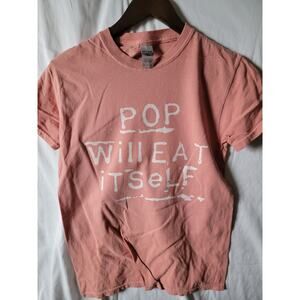 Pop will Eat itselt   band   t shirt size   small salmon pink